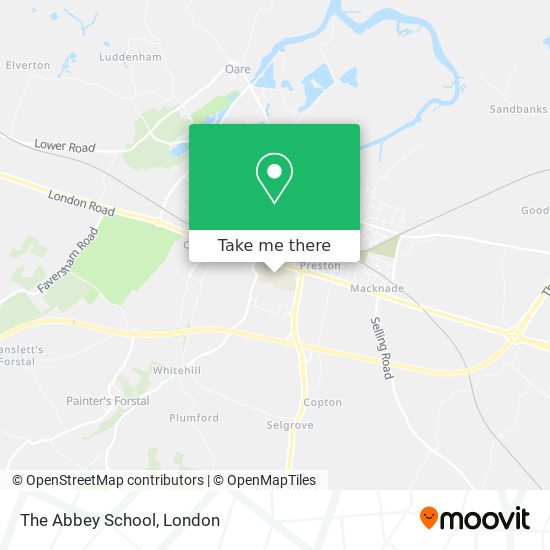 The Abbey School map