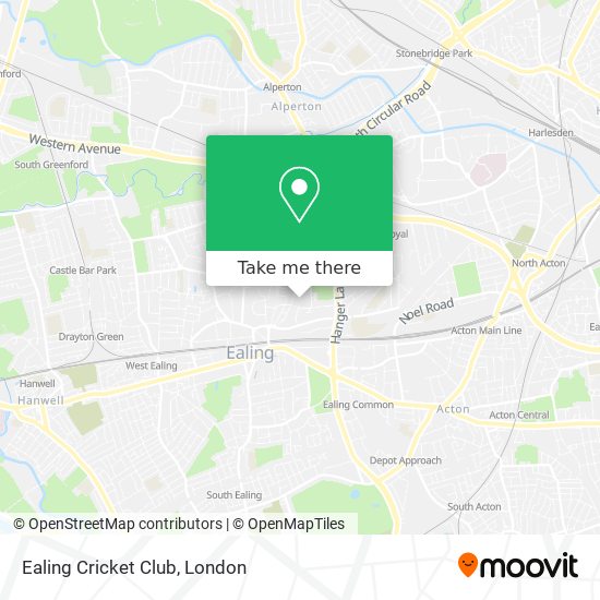 Ealing Cricket Club map