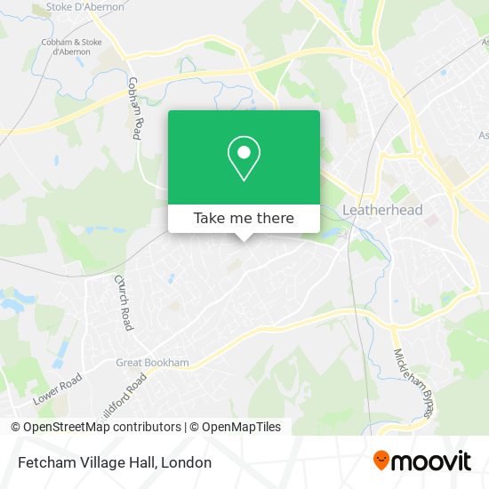 Fetcham Village Hall map
