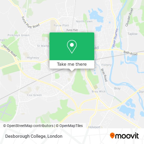 Desborough College map