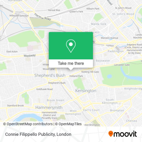 Connie Filippello Publicity map