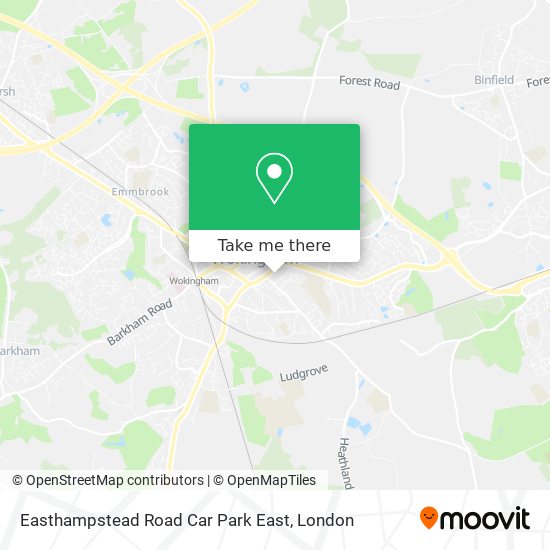 Easthampstead Road Car Park East map
