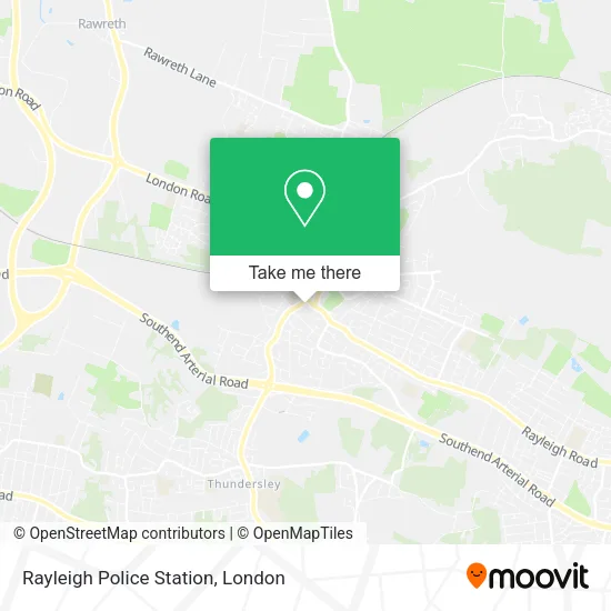 Rayleigh Police Station map