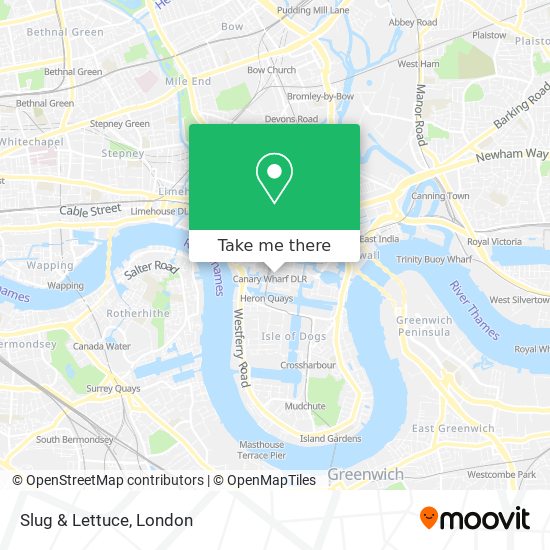Slug & Lettuce map