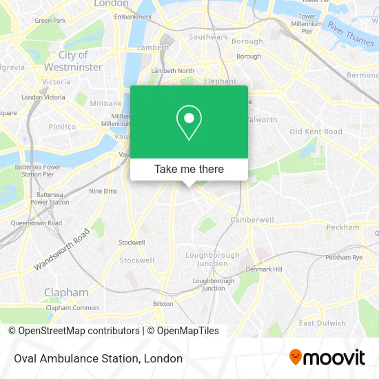 Oval Ambulance Station map