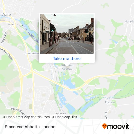 Stanstead Abbotts map