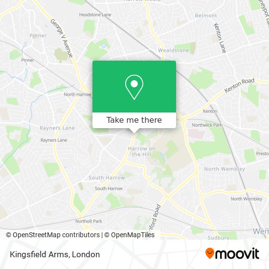Kingsfield Arms map