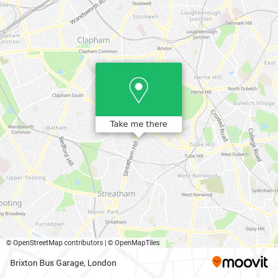 Brixton Bus Garage map