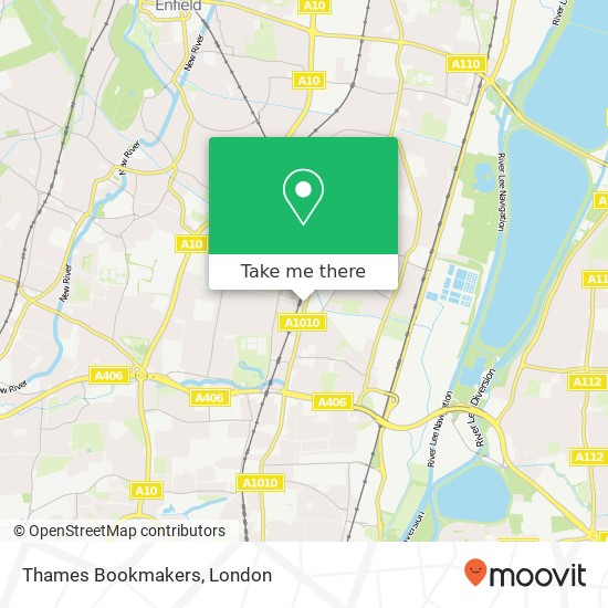 Thames Bookmakers map