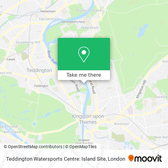 Teddington Watersports Centre: Island Site map