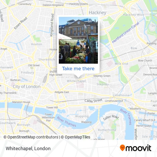 How to get to Whitechapel by Bus Train or Tube