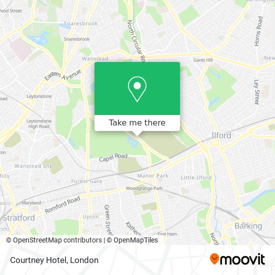 Courtney Hotel map