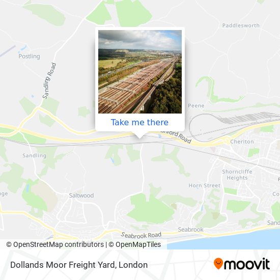 Dollands Moor Freight Yard map