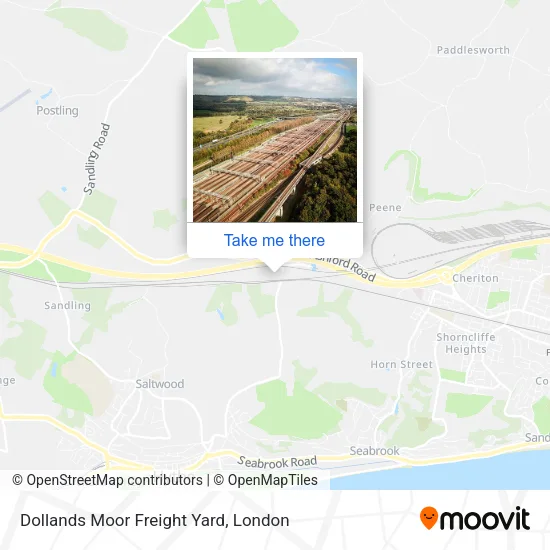 Dollands Moor Freight Yard map