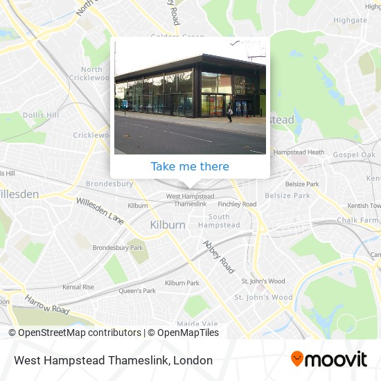 West Hampstead Thameslink map