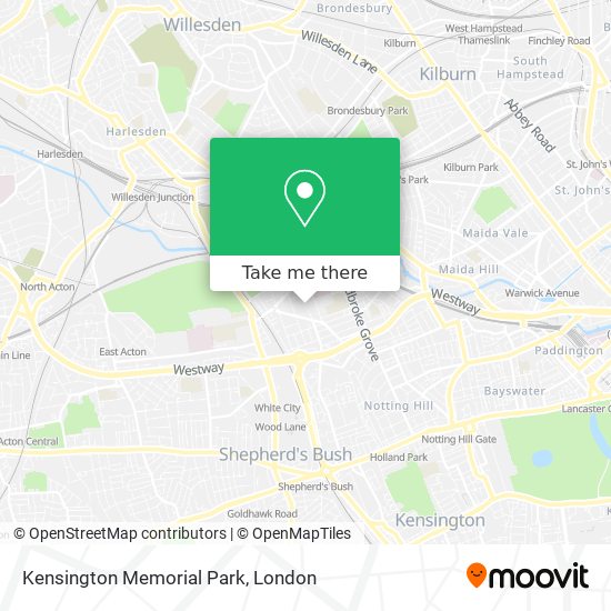 Kensington Memorial Park map