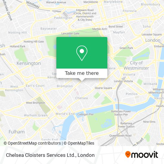 Chelsea Cloisters Services Ltd. map