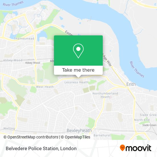 Belvedere Police Station map
