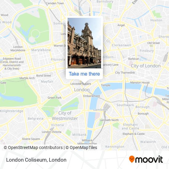 London Coliseum map