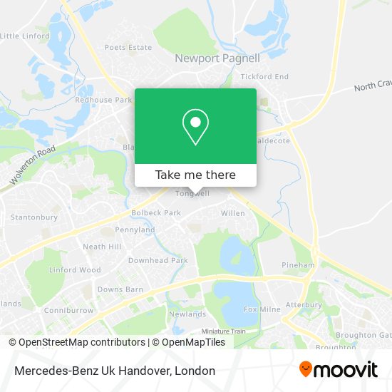 Mercedes-Benz Uk Handover map