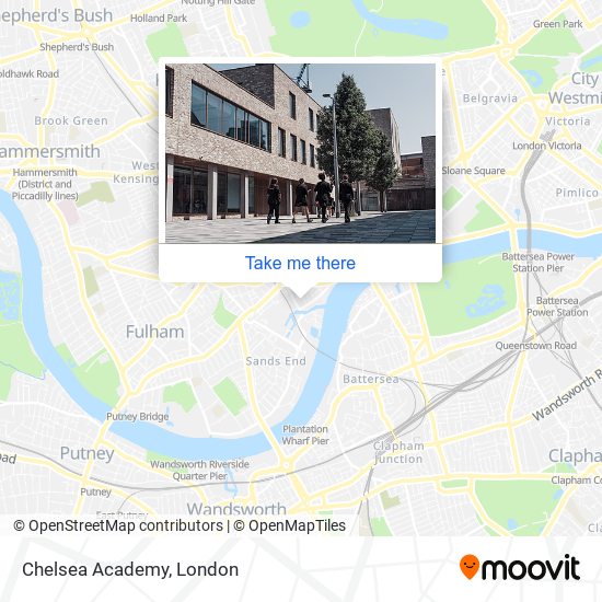 Chelsea Academy map