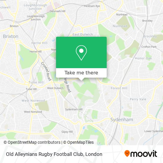 Old Alleynians Rugby Football Club map