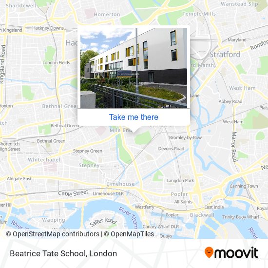 How to get to Beatrice Tate School in Mile End by Bus or Train