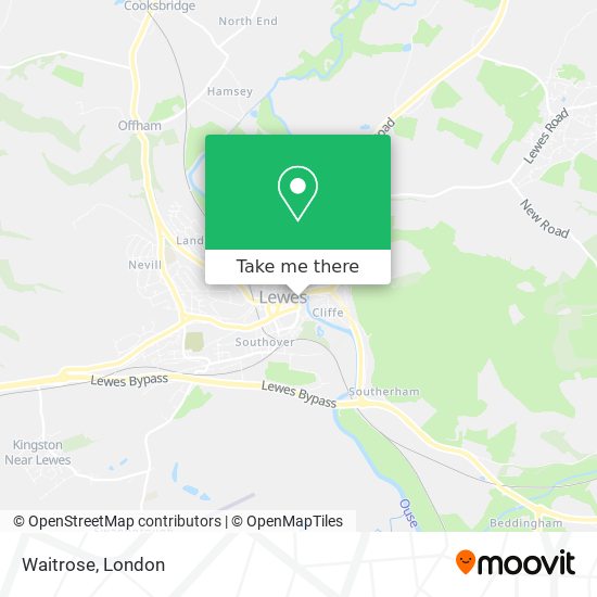 Waitrose map