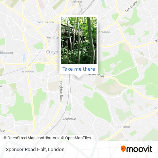 Spencer Road Halt map