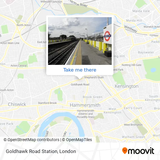 Goldhawk Road Station map