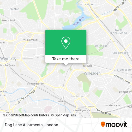 Dog Lane Allotments map
