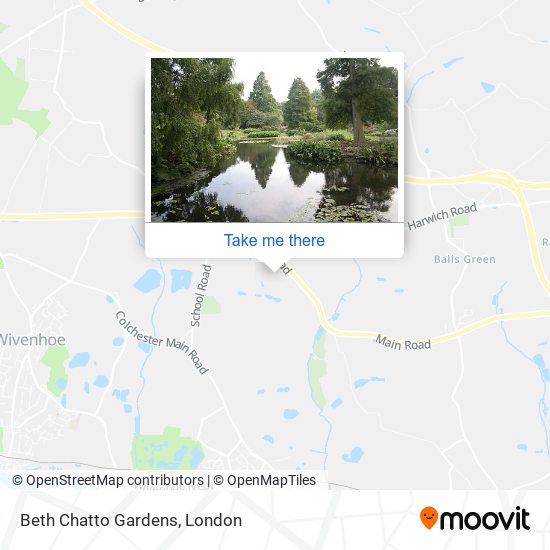 Beth Chatto Gardens map