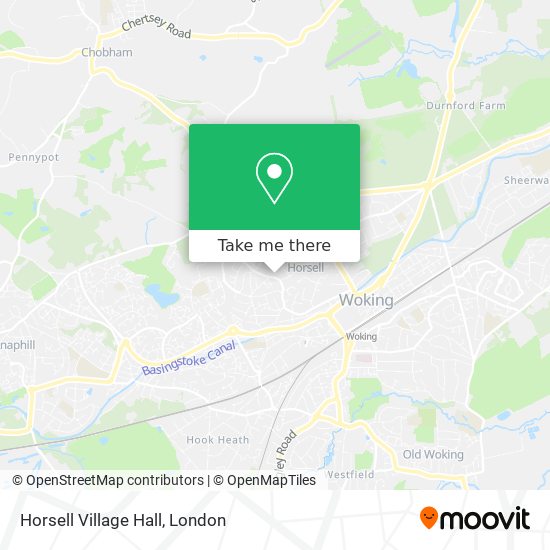 Horsell Village Hall map