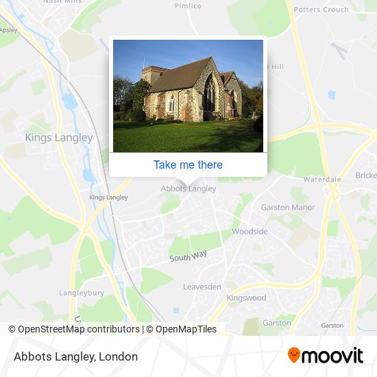 Abbots Langley map