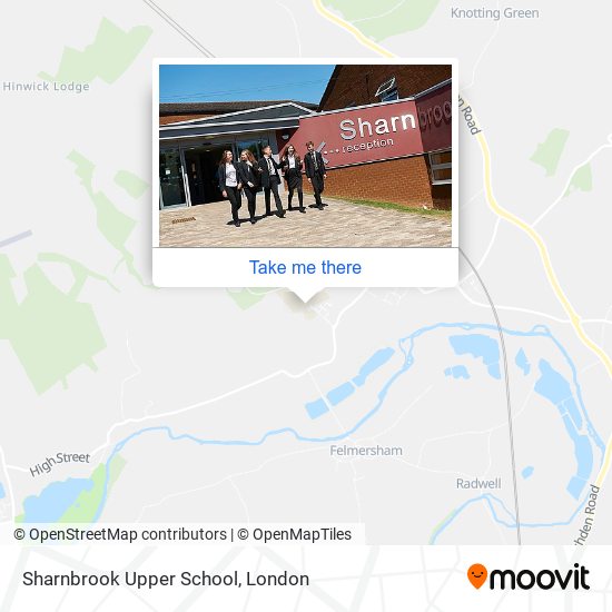 Sharnbrook Upper School map