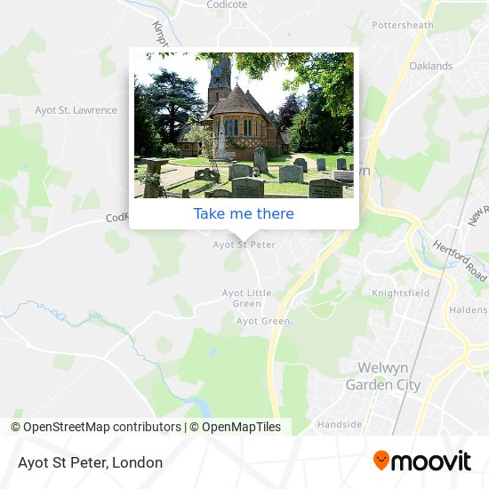 Ayot St Peter map