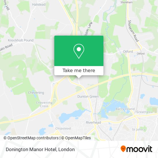 Donington Manor Hotel map
