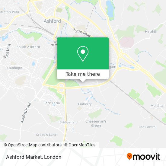 Ashford Market map