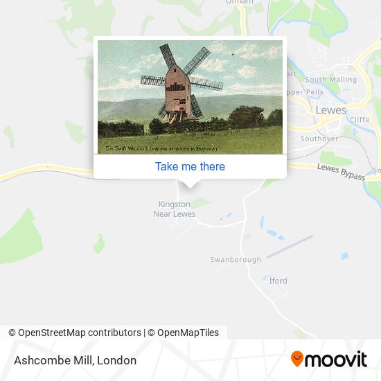 Ashcombe Mill map