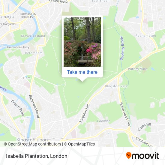 Isabella Plantation map