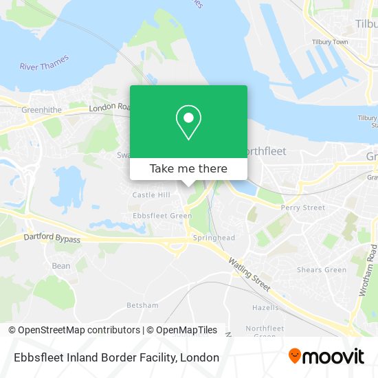 Ebbsfleet Inland Border Facility map