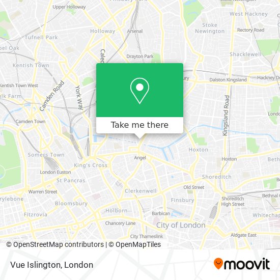 Vue Islington map