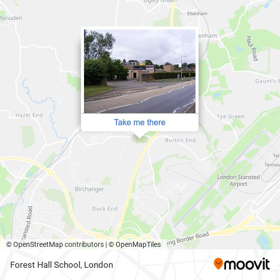 Forest Hall School map