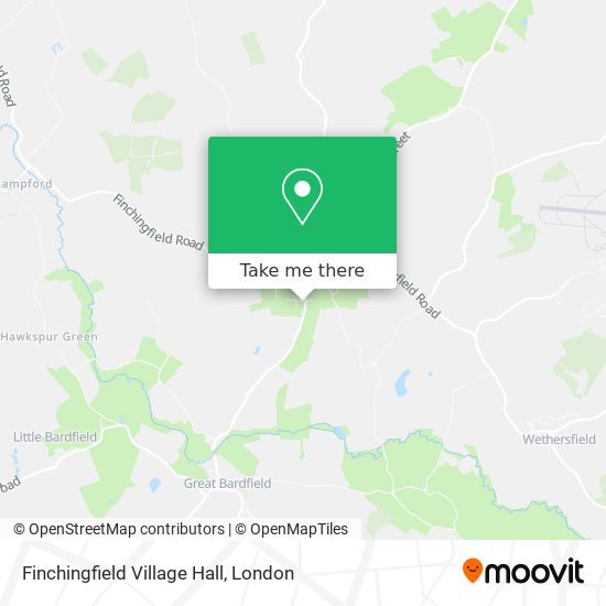 Finchingfield Village Hall map