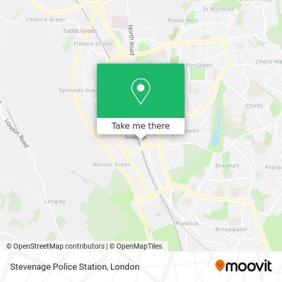 Stevenage Police Station map