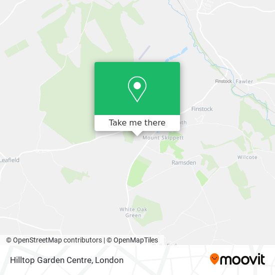 Hilltop Garden Centre map