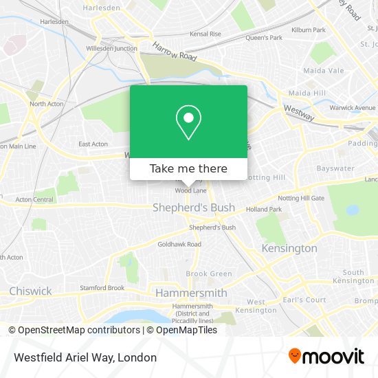 Westfield Ariel Way map