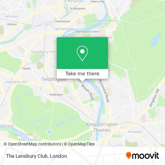 The Lensbury Club map