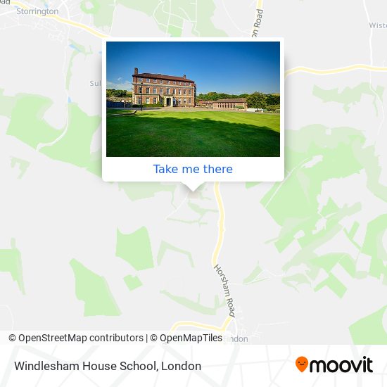 Windlesham House School map