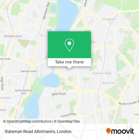 Bateman Road Allotments map